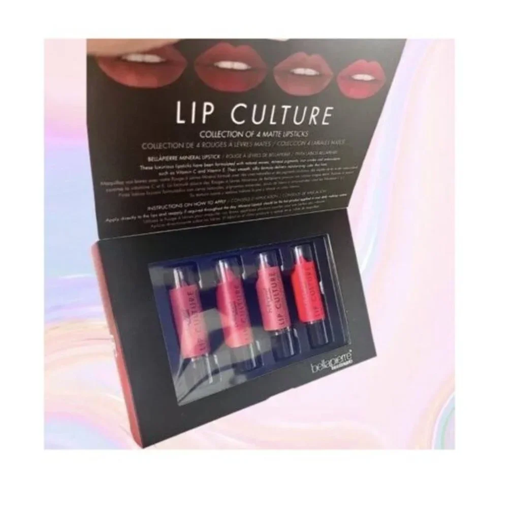 bellapierre Cosmetics Lip Culture Collection of 4 Matte Lipsticks- NIB
